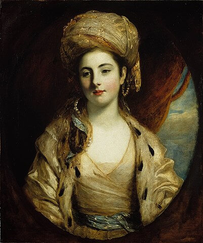 『リチャード・ポール・ジョドレル夫人』　1774－1775年　ジョシュア・レノルズ　デトロイト美術館蔵