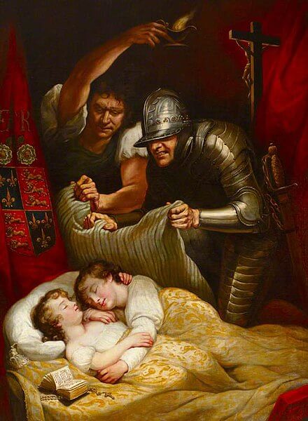 『ロンドン塔の王子殺害』　ジェイムズ・ノースコット　1786年