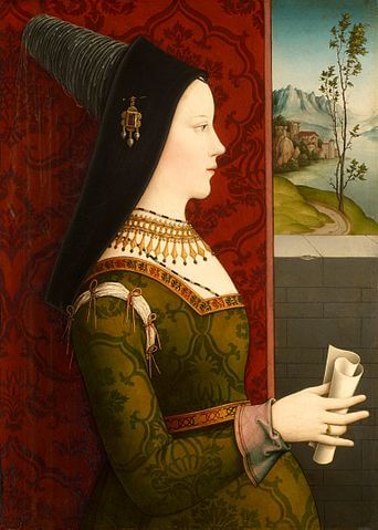 マリー・ド・ブルゴーニュ（1457年2月13日－1482年3月27日）　1500年頃　Niklas Reiser　美術史美術館蔵