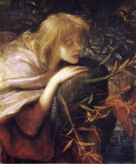 『オフィーリア』（ Ophelia ）　1883年　ジョージ・フレデリック・ワッツ