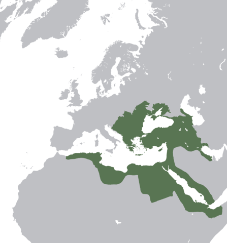 西暦1683年のオスマン・トルコ帝国の領土
