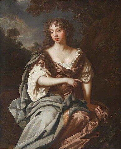 ネル・グウィンとされる女性像　1670年代　ピーター・レリー　 ナショナル・トラスト蔵