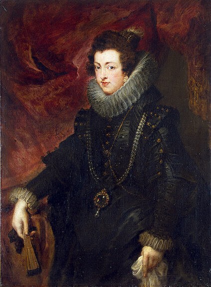 Isabella de Bourbon, Queen of Spain, Peter Paul (Pietro Pauolo) (1577-1640) and workshop, Flemish school, Flanders, 1628-1629, oil on canvas, 112x83 cm, ГЭ-469, Entered the Hermitage in 1769; acquired from the Heinrich von Brühl collection, Dresden, Painting, European Fine Art, Flemish Painting of the 17th-18th Centuries, The State Hermitage Museum, フェリペ4世妃イサベル・デ・ボルボン（エリザベート・ド・ブルボン, 1602 - 1644）　1628 - 1629年　ピーテル・パウル・ルーベンスとその工房　エルミタージュ美術館蔵