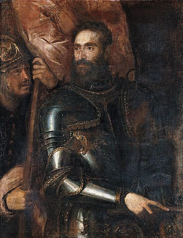 ピエール・ルイージ・ファルネーゼ　1546年　ティツィアーノ・ヴェッチェリオ　カポディモンテ美術館蔵