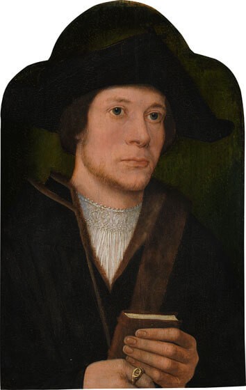 『男性の肖像』( Portrait d'un homme ) 1515年頃 ミケル・シトウ アントワープ王立美術館蔵