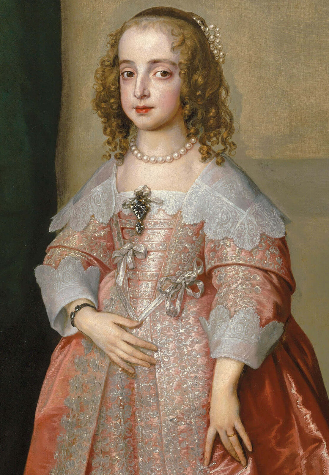 メアリー・ヘンリエッタ・ステュアート（ Princess Mary, daughter of King Charles I of England ）　1641年頃　アンソニー・ヴァン・ダイク