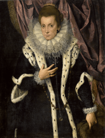 マントヴァ公妃エレオノーラ・デ・メディチ（1566年3月1日－1611年9月9日）　16世紀　ソフォニスバ・アングイッソラ画