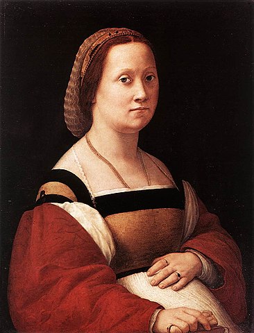 『妊婦の肖像』　1506－1507年頃　ラファエロ　ピッティ宮殿