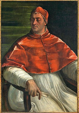 教皇クレメンス7世（1478年－1534年）　1526年頃　セバスティアーノ・デル・ピオンボ　カポディモンテ美術館蔵