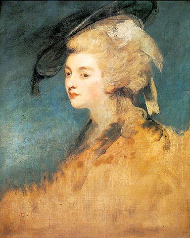 デヴォンシャー公爵夫人ジョージアナ　1780年－1781年　ジョシュア・レノルズ　チャッツワース・ハウス蔵