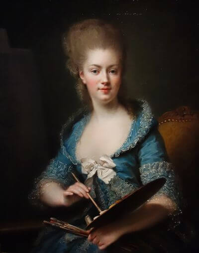 ロザリー・フィユール（ Rosalie Filleul, 1752年 - 1794年7月24日）自画像　1775年頃　私蔵
