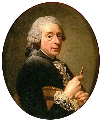 『フランソワ・ブーシェの肖像』　1760年　アレクサンドル・ロスリン　ヴェルサイユ宮殿
