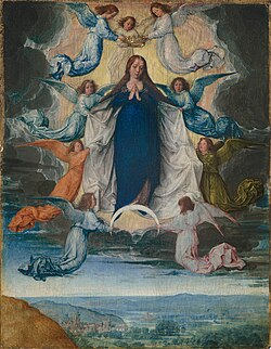 『聖母の被昇天』( The Assumption of the Virgin ) 1500年頃 ミケル・シトウ ナショナル・ギャラリー・オブ・アート蔵