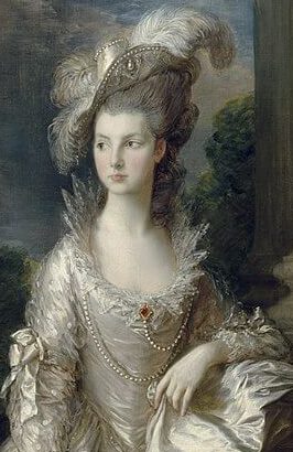 『グレアム夫人の肖像』（ The Honourable Mrs Graham (1757 - 1792) ）　1777年　トマス・ゲインズバラ　スコットランド国立美術館蔵