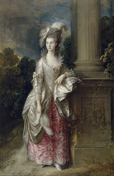 『グレアム夫人』　1777年　トマス・ゲインズバラ　スコットランド国立美術館蔵
