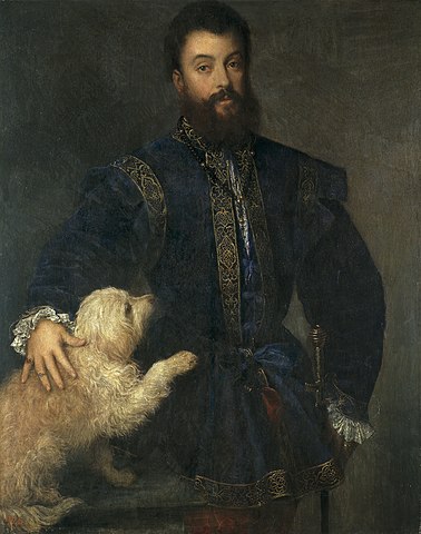 フェデリーコ2世・ゴンザーガ（1500年5月17日－1540年8月28日）　1525年頃　ティツィアーノ・ヴェチェッリオ　プラド美術館蔵