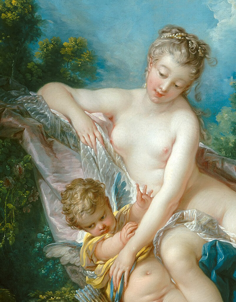 『ヴィーナスの水浴』（ The Bath of Venus ）　1751年　フランソワ・ブーシェ　ナショナル・ギャラリー蔵
