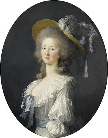 ランバル公妃マリー・ルイーズ　1782年　ヴィジェ＝ルブラン　ヴェルサイユ宮殿