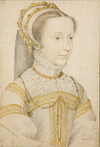 13歳の頃のスコットランド女王メアリー・スチュアート　1555年－1559年の間　フランソワ・クルーエ　オッソリネウム