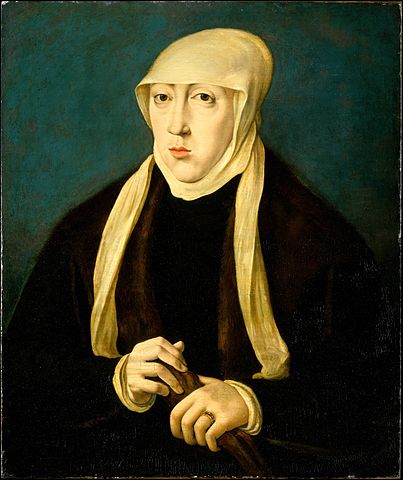 マリア・フォン・エスターライヒ（1505年9月17日－1558年10月17日）　16世紀前半　Jan Cornelisz Vermeyenにちなむ　メトロポリタン美術館蔵